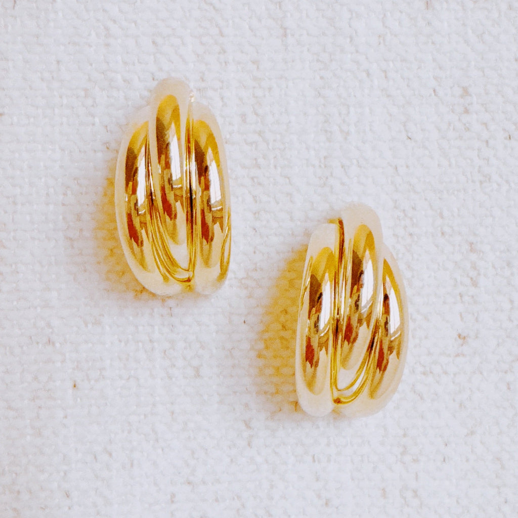 Interlock Bold Loop Earrings