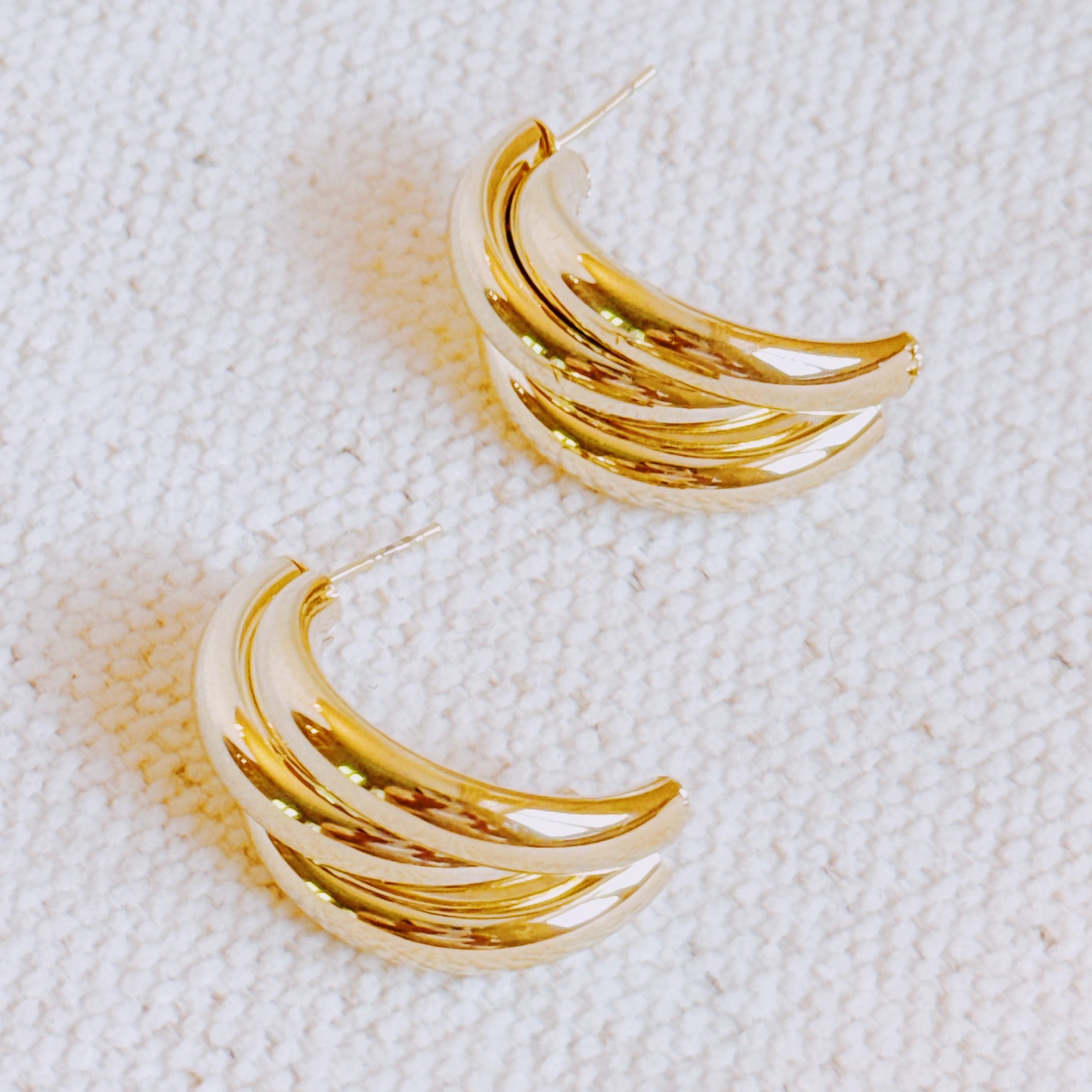 Interlock Bold Loop Earrings