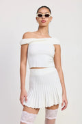 OFF SHOULDER KNIT TOP